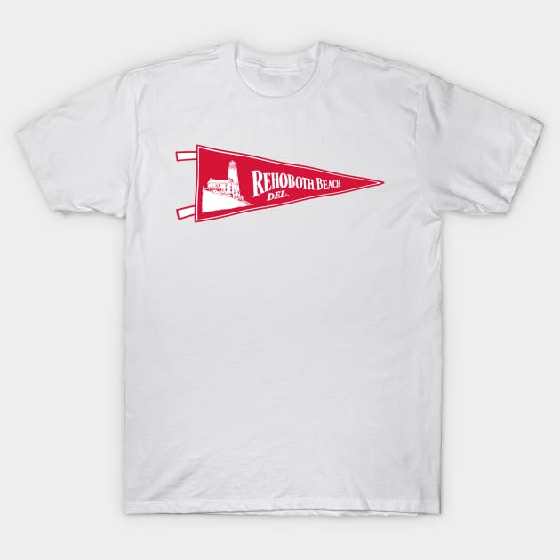 Rehoboth Beach Pennant T-Shirt by zsonn